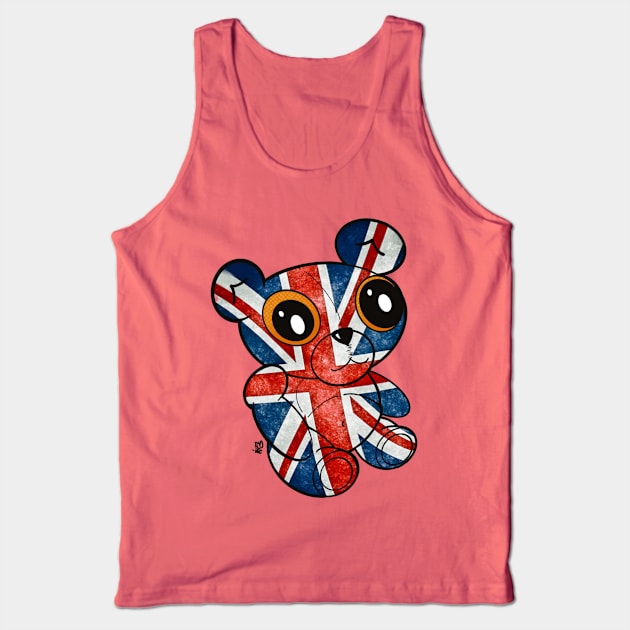 Great Britain Teddy Bear Tank Top by Alt World Studios